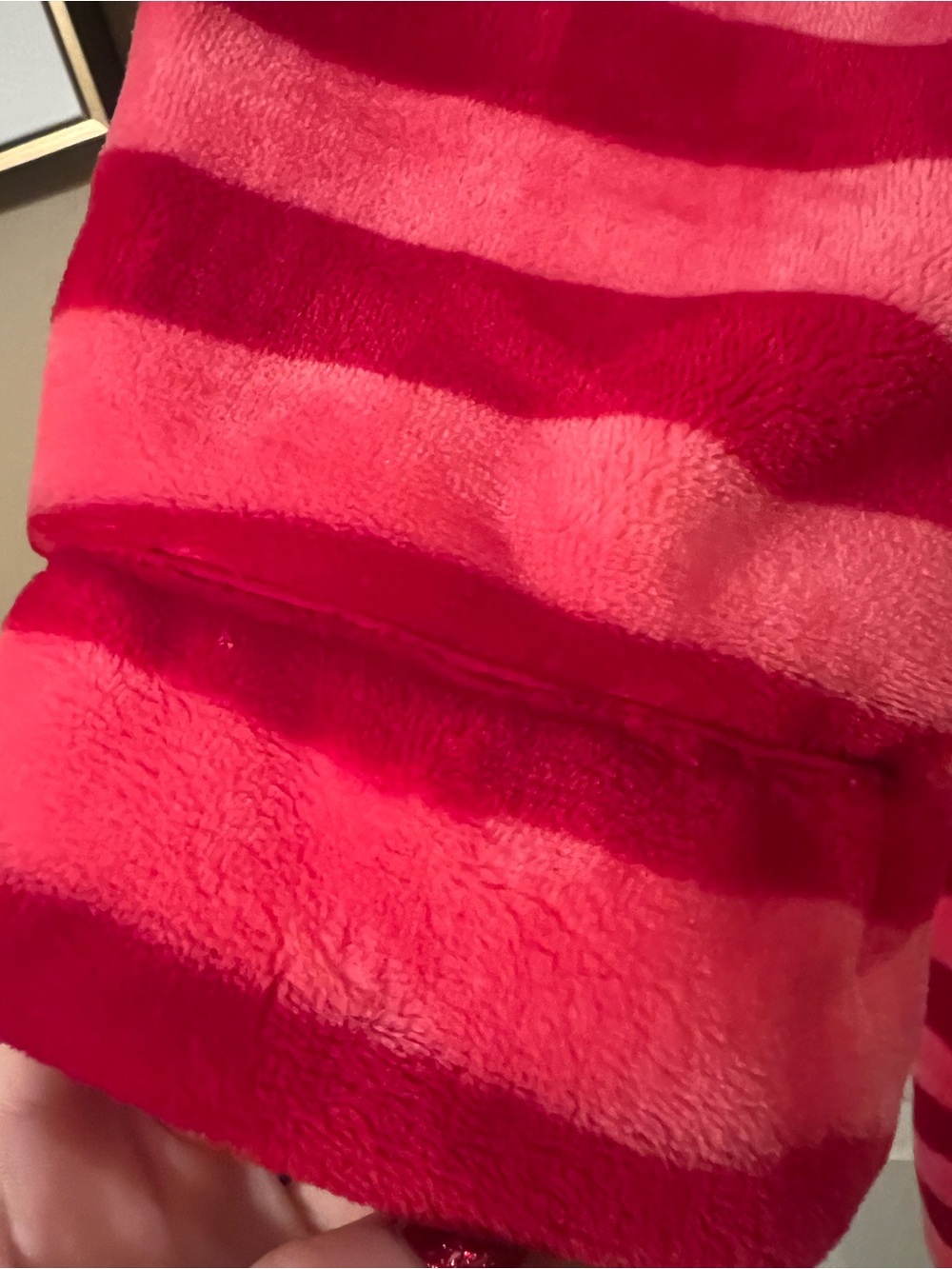 NWOT Kate Spade Pink and Red Striped Robe *Missing Belt* Size XS/S - Picture 4 of 9